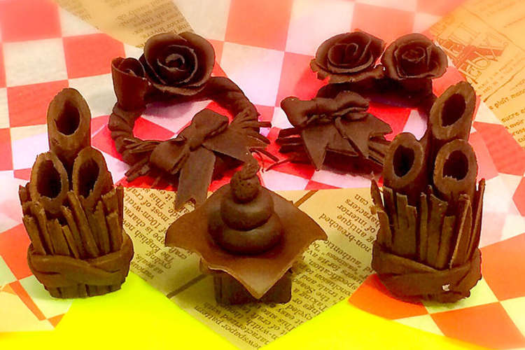チョコレートて作る門松 鏡餅 正月飾り レシピ 作り方 By カラフルお菓子デコ クックパッド 簡単おいしいみんなのレシピが360万品