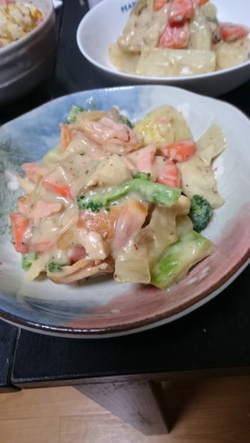☆じゃがいもと塩鮭のクリーム煮☆
