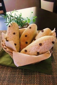 チョコミントのミニスティックパン☆