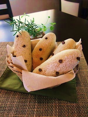 チョコミントのミニスティックパン☆の画像
