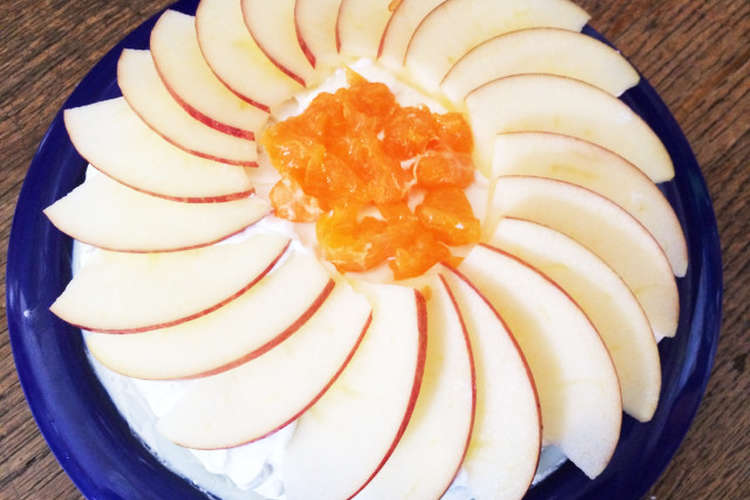 りんごとみかんのショートケーキ レシピ 作り方 By はるゴン クックパッド