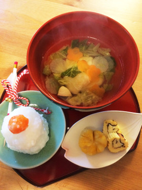 離乳食で簡単おせち☆じゃがいももちお雑煮