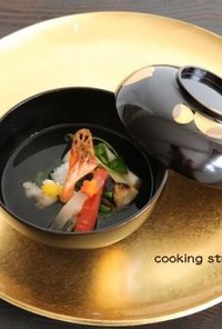 おせち☆海老と胡麻豆腐のお祝い仕立て雑煮
