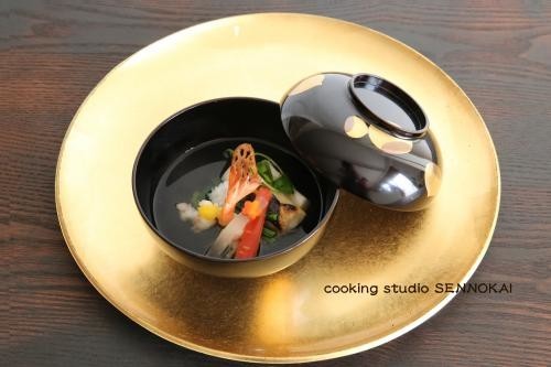 おせち☆海老と胡麻豆腐のお祝い仕立て雑煮の画像