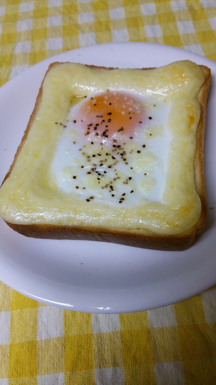 マヨ×卵×粉チのトーストの画像