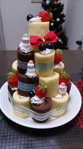 ロールケーキタワー(覚書)