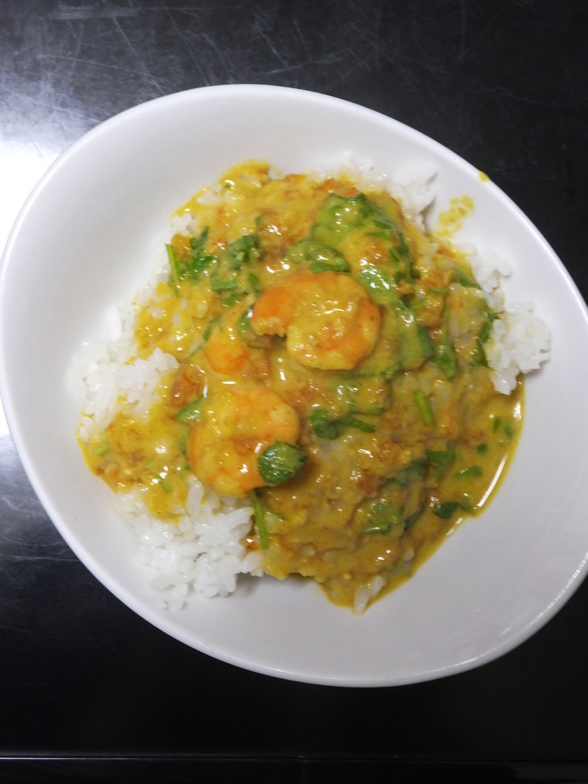 南インドのココナッツとエビのカレーのレシピ