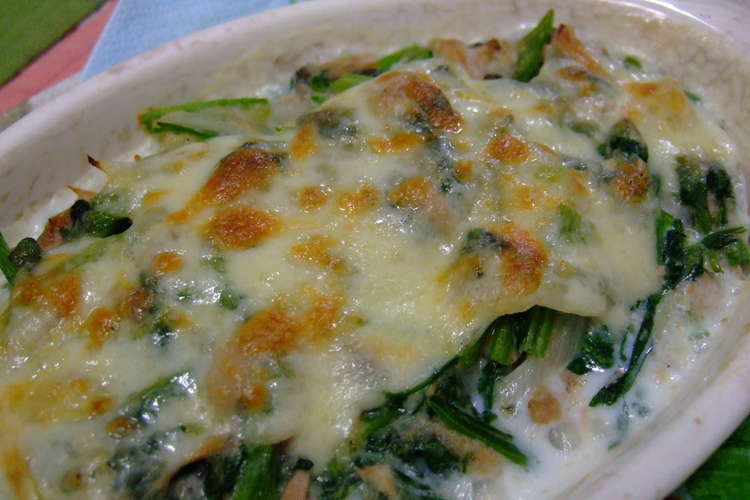 長芋ソースで ほうれん草たっぷりグラタン レシピ 作り方 By さとみわ クックパッド 簡単おいしいみんなのレシピが355万品