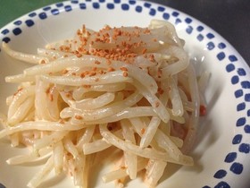 簡単おつまみ☆もやし明太