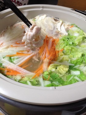 野菜たくさん食べれちゃうしゃぶしゃぶ鍋