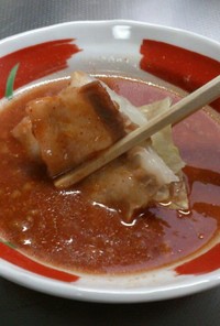 豚バラ白菜鍋 納豆キムチタレ