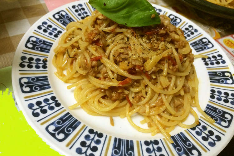 バジルとにんにくのペペロンチーノ レシピ 作り方 By づちき クックパッド