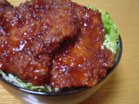 我が家のソースカツ丼