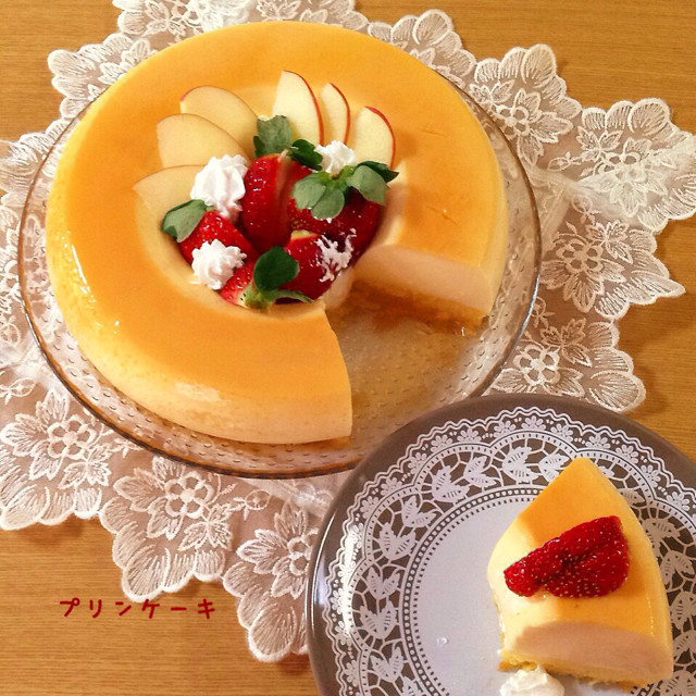 ぷるんぷるん なめらか２層のプリンケーキ レシピ 作り方 By あすりんmama クックパッド