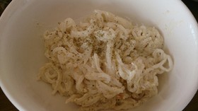 しらたきde濃厚クリームチーズパスタ