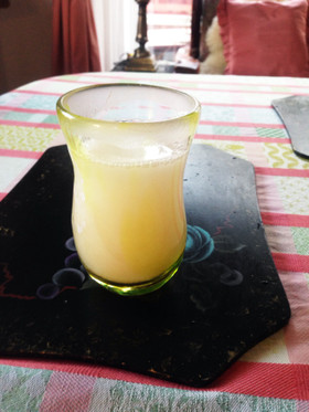 ホットカルピス黒酢ドリンク