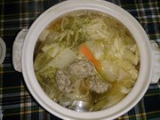 手作りいわし団子の鍋の写真