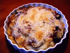 ポテトとなすの重ね焼き