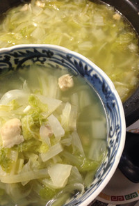 簡単☆食べる白菜スープ