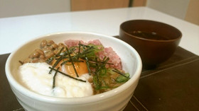 まごわやさしい!洗い物が少ないヘルシー丼