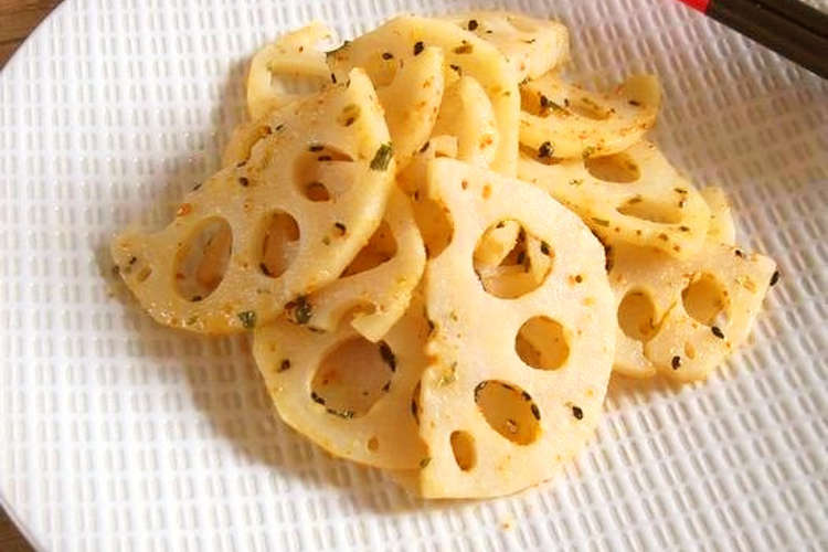 レンコンのちゃちゃっとマヨ七味炒め レシピ 作り方 By ルロワ モワ クックパッド 簡単おいしいみんなのレシピが364万品
