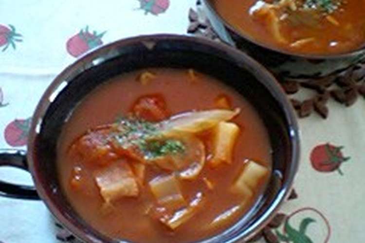 トマトジュースで濃厚トマトスープ レシピ 作り方 By すがみほ クックパッド 簡単おいしいみんなのレシピが352万品
