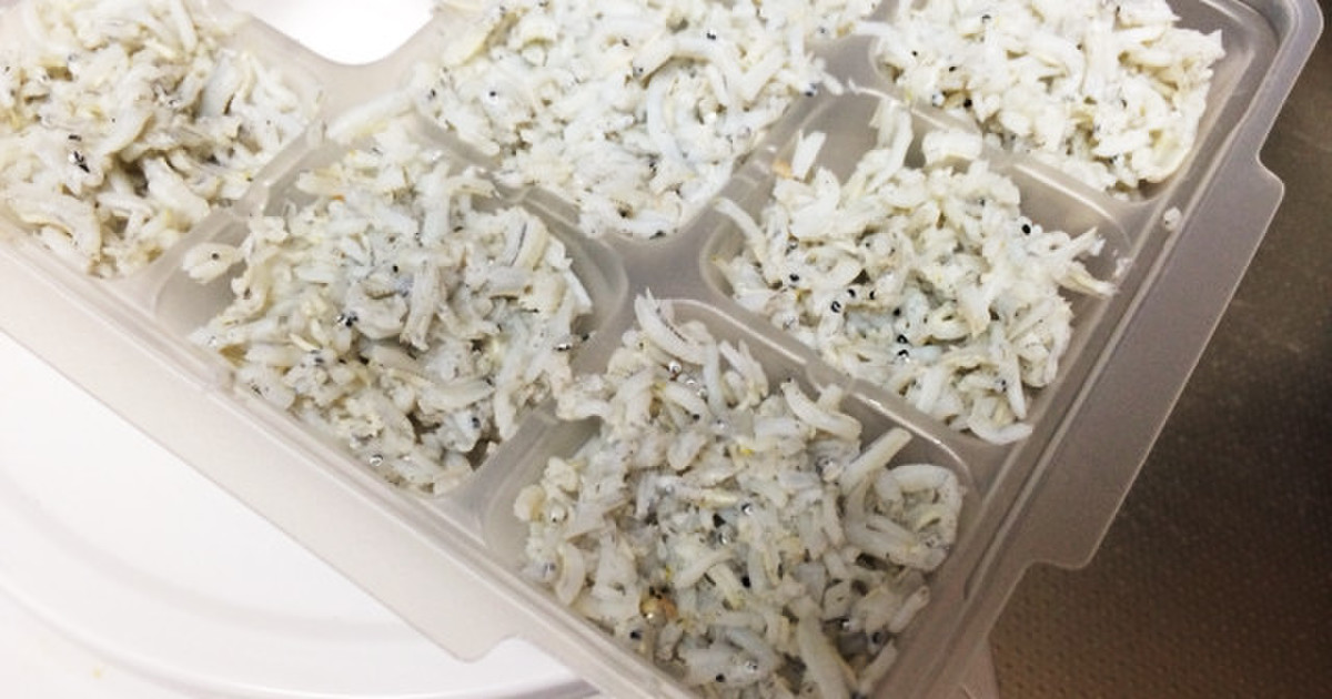 離乳食 しらすのストック 中期 後期 レシピ 作り方 By Yumi2727 クックパッド 簡単おいしいみんなのレシピが366万品