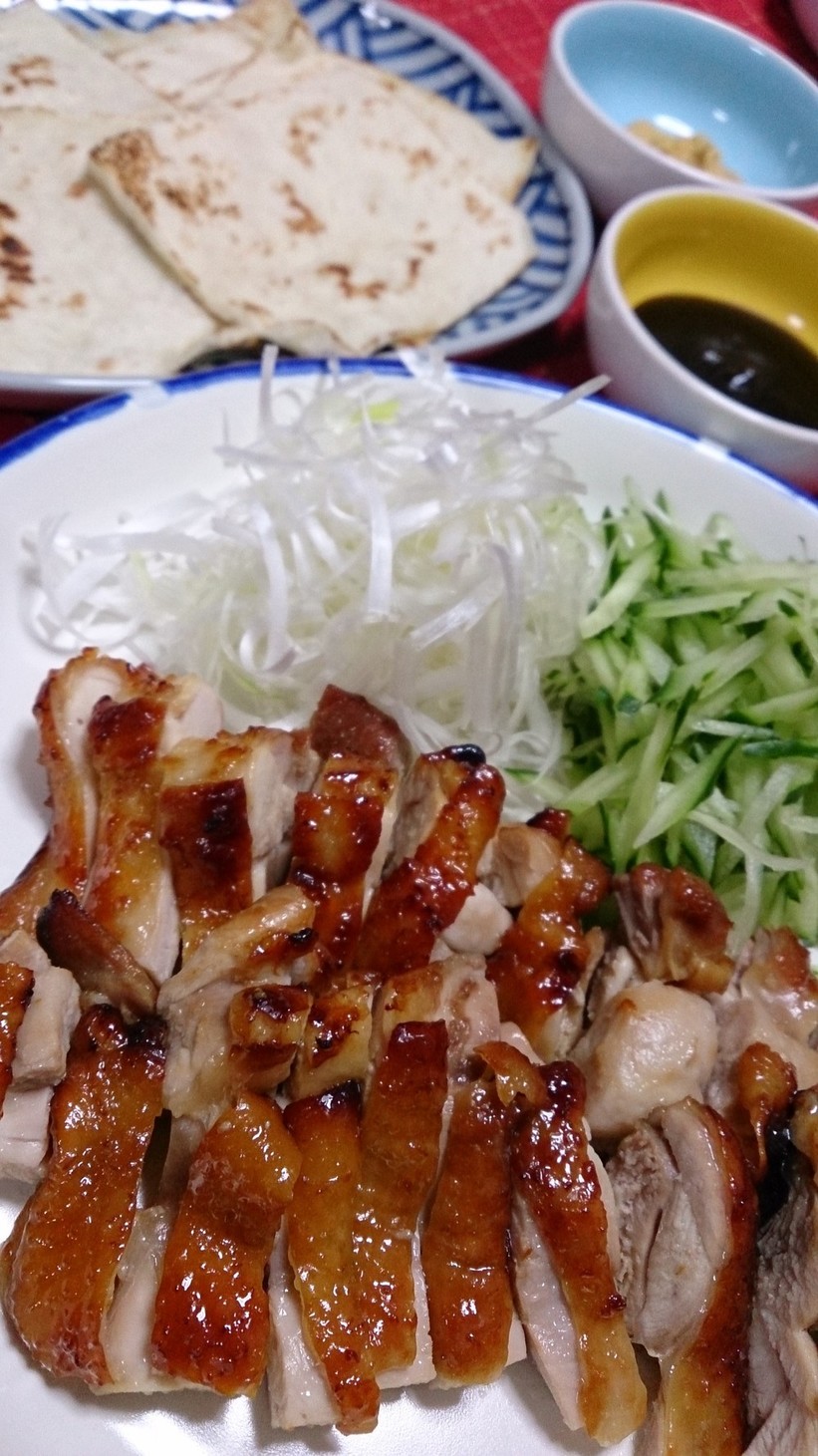 美味！簡単！白ネギと鶏肉の北京ダック風♡の画像
