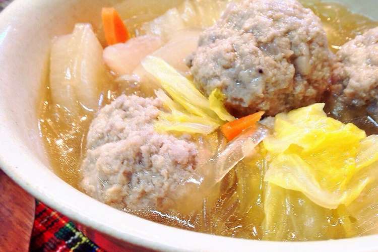 レンコン肉団子のオイスタースープ レシピ 作り方 By あけちゃんち クックパッド