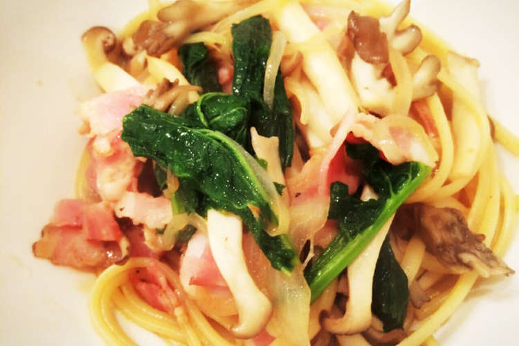 免疫力アップ 菜の花ときのこ和風パスタ レシピ 作り方 By Nonchico クックパッド 簡単おいしいみんなのレシピが367万品