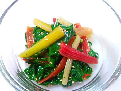 きれい野菜☆スイスチャードのナムルの写真