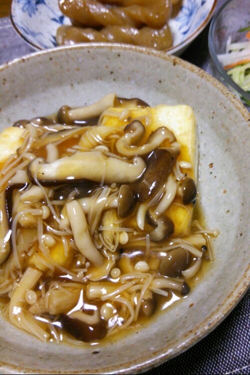 豆腐ステーキ 和風きのこあんかけの画像