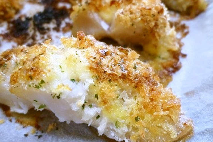 超かんたん 白身魚のパン粉焼き レシピ 作り方 By キッチンｄｅ腕まくり クックパッド 簡単おいしいみんなのレシピが356万品