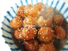 ふわふわ肉団子*甘酢でさっぱりお弁当にも