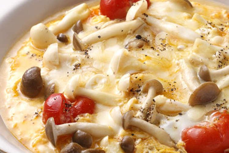 ブナピーとチーズのふんわり卵とじ レシピ 作り方 By ホクトきのこ クックパッド 簡単おいしいみんなのレシピが376万品