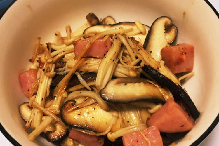 厚切りハムときのこ炒め レシピ 作り方 By こまつな 料理初級 クックパッド 簡単おいしいみんなのレシピが374万品