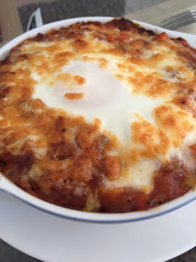 余ったミートソースでアレンジ☆うどん