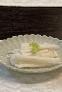 ラリー&サラ's簡単おつまみ☆わさび長芋