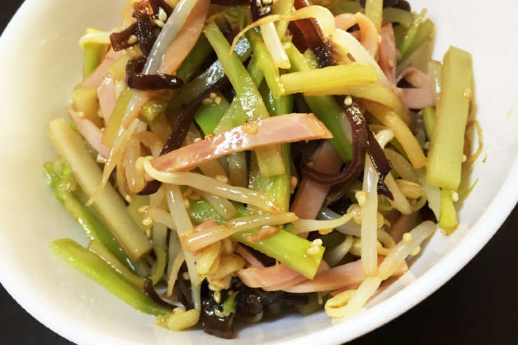 ブロッコリーの茎ともやしの中華サラダ レシピ 作り方 By テンテン クックパッド 簡単おいしいみんなのレシピが351万品