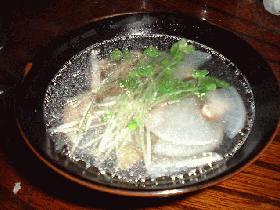干し貝柱と鶏と大根のスープ