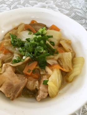 時短!大量消費!鶏ももと白菜のあんかけ