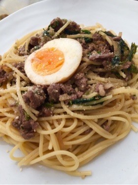 バター風味のプルコギパスタ♡