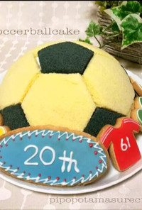 ☆♪サッカーボール型ドームケーキ♪☆
