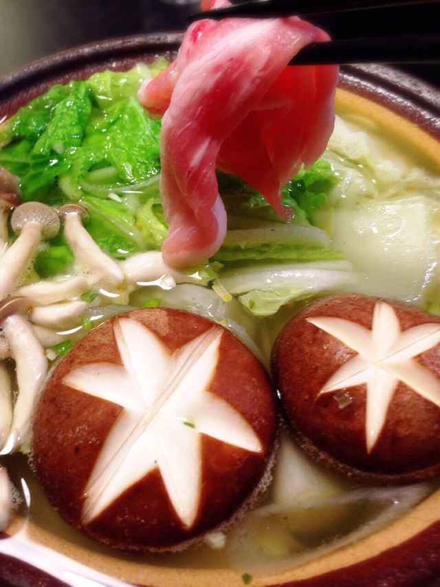 札幌1番塩ラーメンで豚シャブ鍋の画像