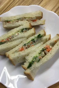 リメイク・ごぼうサラダのサンドイッチ