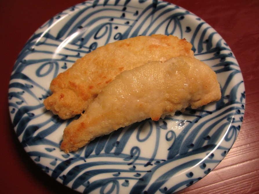 鶏ささみ天ぷら　グリルで揚げ焼き簡単にの画像