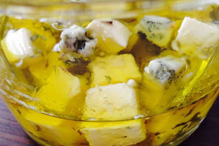２種チーズのオリーブオイル漬け レシピ 作り方 By まめ226 クックパッド 簡単おいしいみんなのレシピが355万品