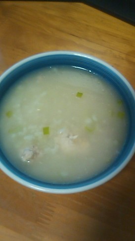 鶏としょうがのぽかぽかおかゆ