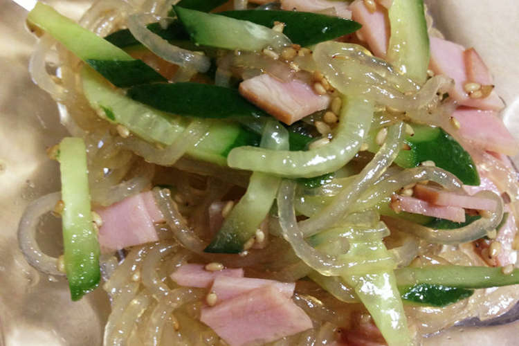 簡単 やみつき 中華風 春雨サラダ レシピ 作り方 By すおっぺ クックパッド 簡単おいしいみんなのレシピが375万品