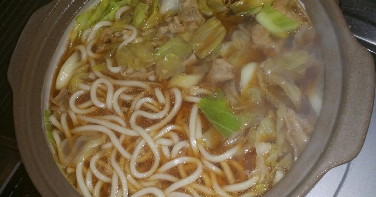 油かすのキャベツうどん鍋 レシピ 作り方 By ちえちょんぴ クックパッド 簡単おいしいみんなのレシピが357万品